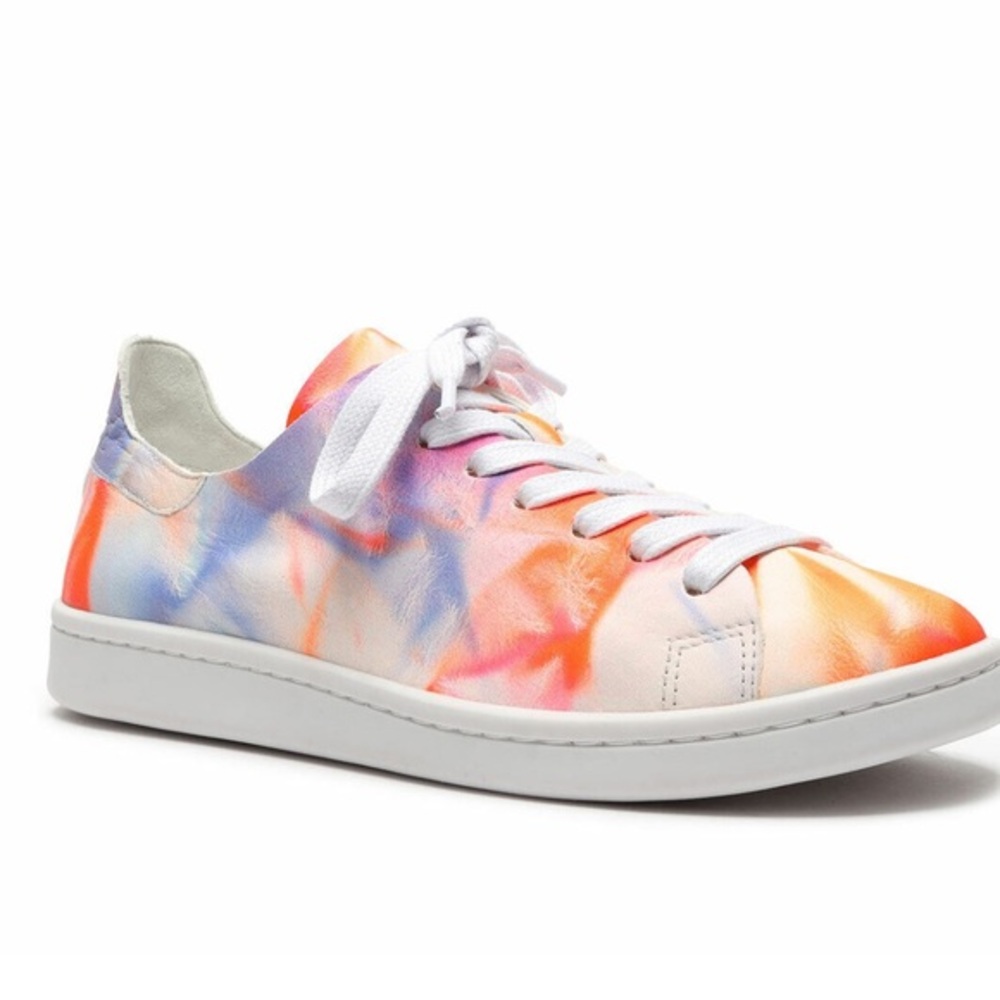 NEW Schutz Ofelia Tie Dye‎ Neon Soft Leather Sneakers 10